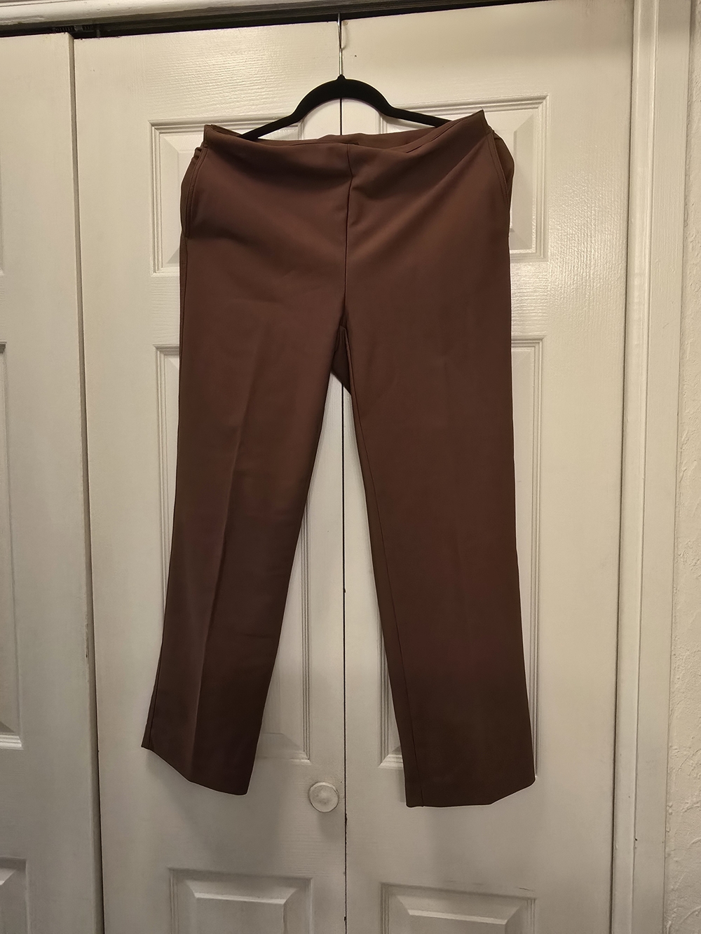 Christian Siriano Brown Straight Leg Pants Size 4 Retro Vintage Y2K Chic - Picture 2 of 8